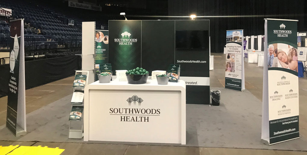 Southwoods Health Exhibits and Banner Display