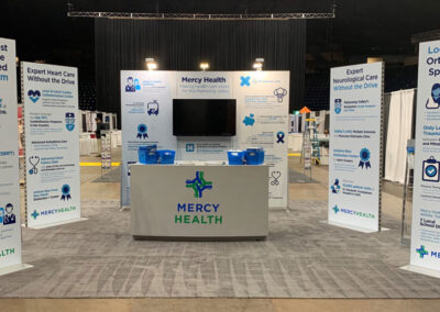 Mercy Health Exhibit and Banner Display