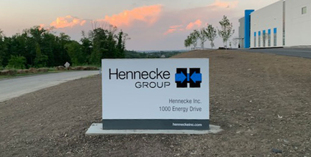 Hennecke Group Exterior Signage